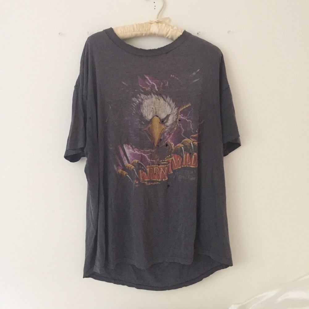 Rare vintage American Biker distressed tee